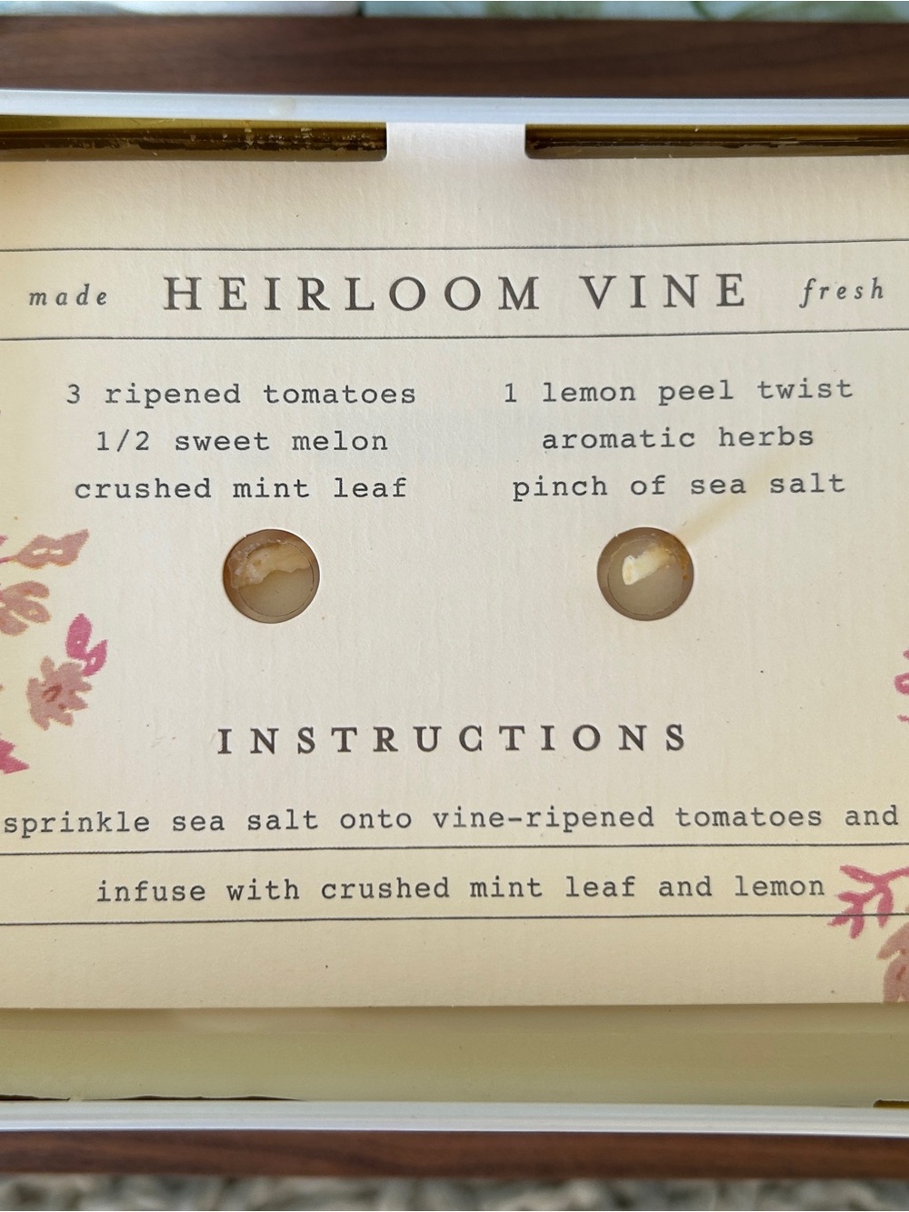 NWOT Anthropologie Rosebud Recipe Tin Candle - Picture 5 of 6